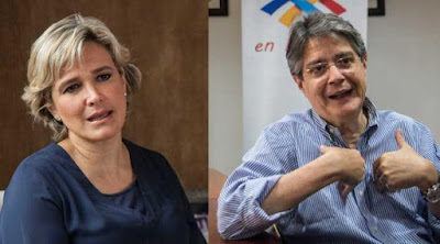 Cynthia Viteri y Guillermo Lasso, candidatos a las elecciones presidenciales de 2017 en Ecuador