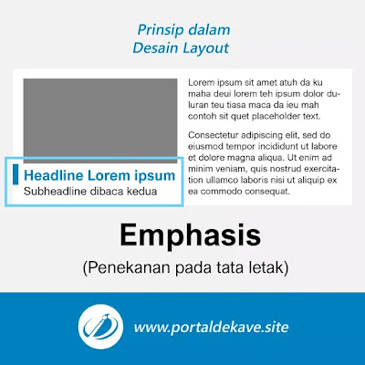 Prinsip dalam Desain Layout yang Harus Diperhatikan 4 2. Emphasis
