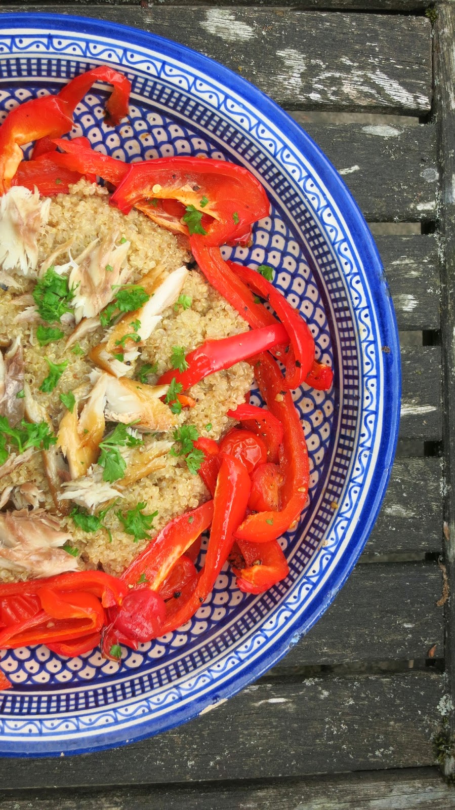 Not Just A Pretty Plate Smoked Mackerel and Quinoa Salad