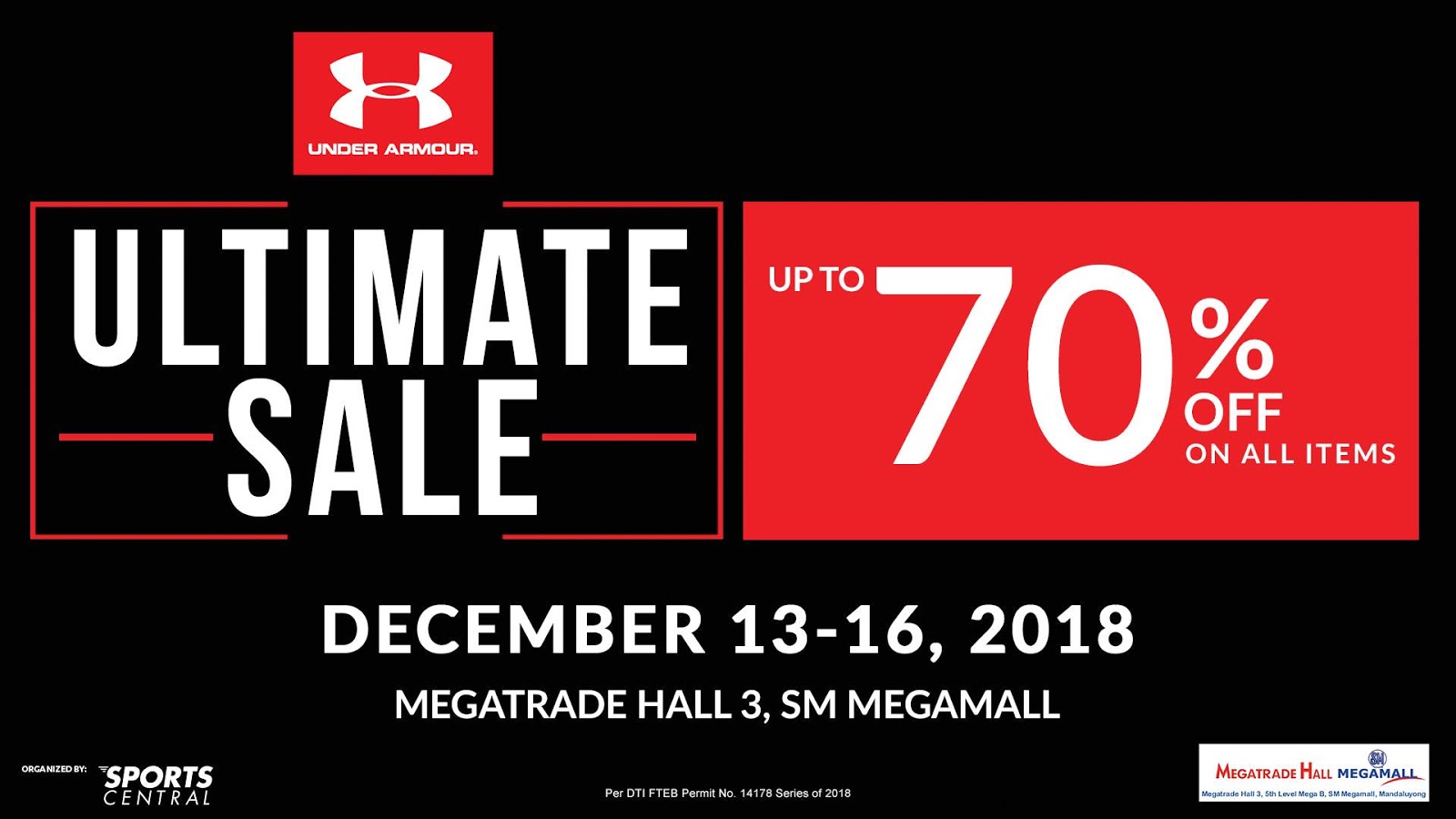 under armour sale megamall