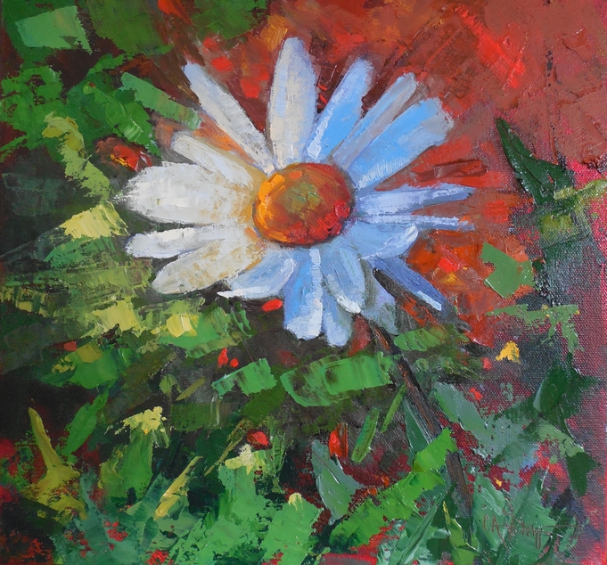 Still Life Artists International Flower Painting, Daisy Painting