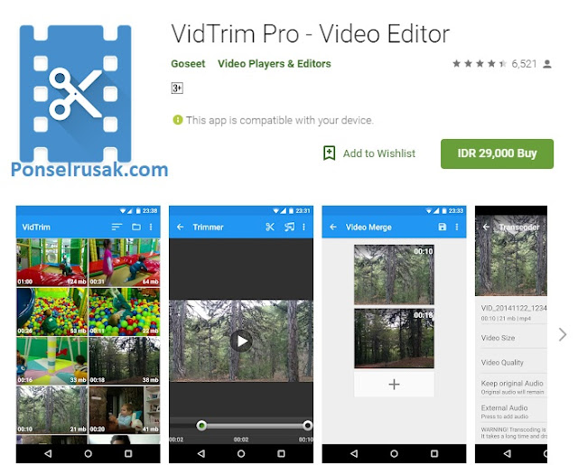 VidTrim Pro Aplikasi untuk edit dan membuat video terbaik.