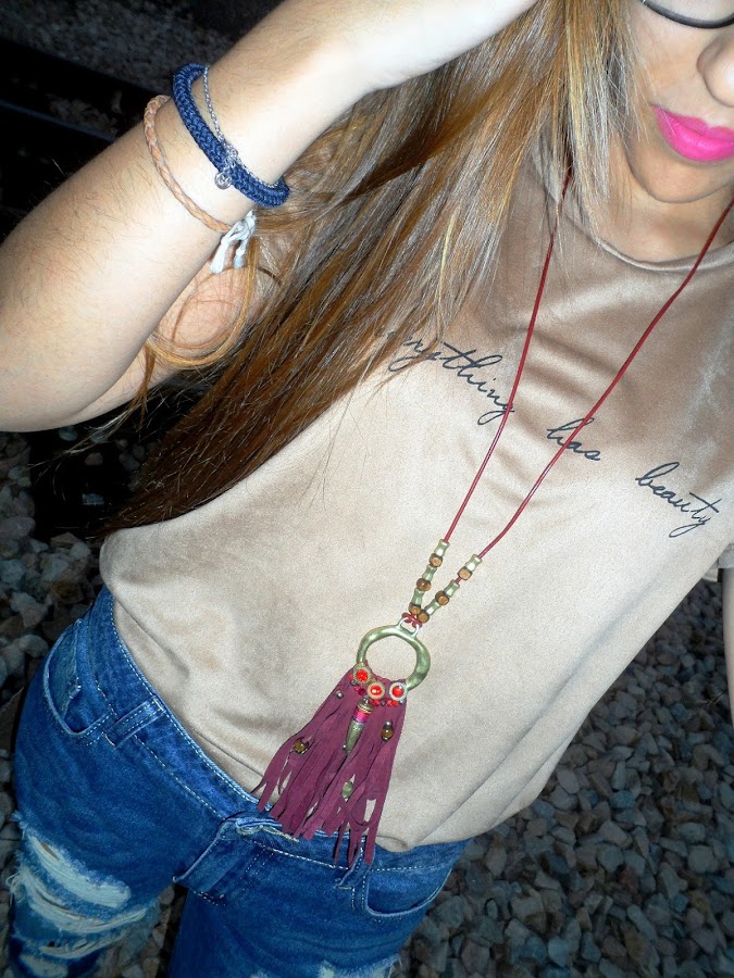 Vaqueros boyfriend y maxi camiseta