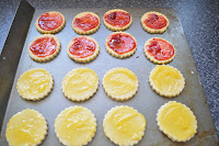 Lemon Raspberry Fondant Cookies