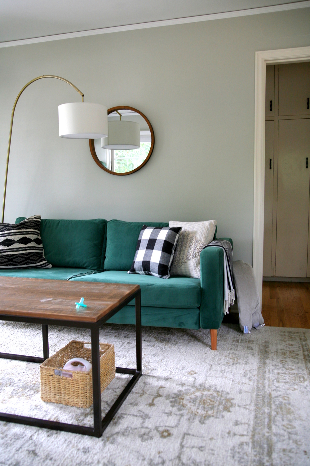 living room changing station