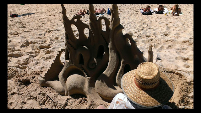 chateau de sable street art plage Noosa beach Australie queensland, visiter astralie Noosa sunshine cost