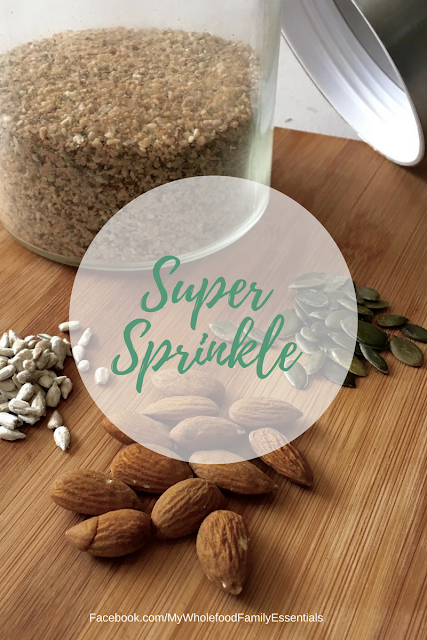 Super Sprinkle - boost your nutrition with nuts and seeds - www.mywholefoodfamily.com