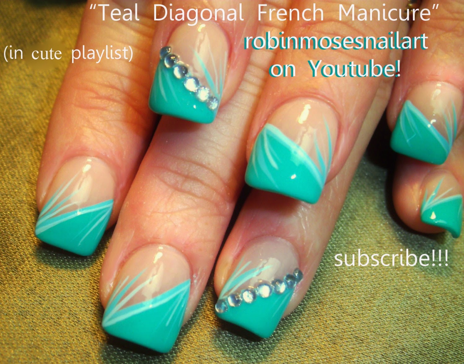 7. Snowflake Inspired Purple and Teal Christmas Nails - wide 5