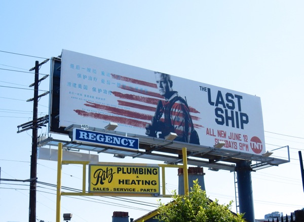 The Last Ship season 3 billboard La Brea Avenue Last Ship season 3 billboard
