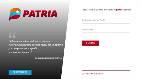 Consulta el saldo del Monedero Patria Consulta el saldo del Monedero Patria
