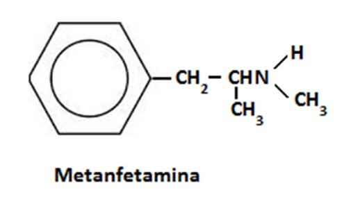 formula quimica metanfetamina