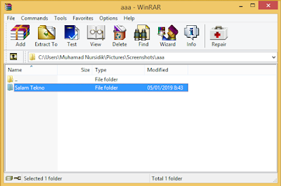 cara membuat file zip di windows 7