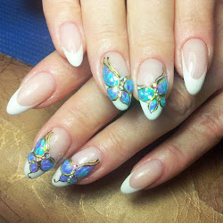 nail flower designs easy