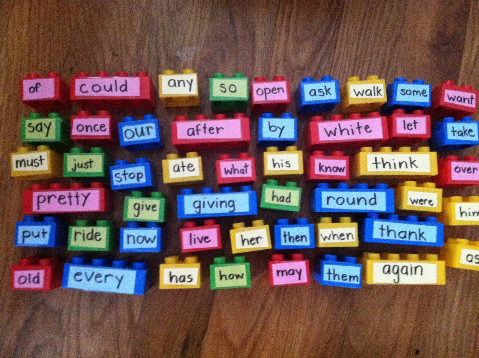 Little Miss Teacher Sight Word Legos