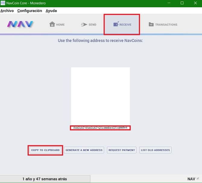 Dirección Monedero NAV COIN Cómo enviar monedas virtuales NAV COIN