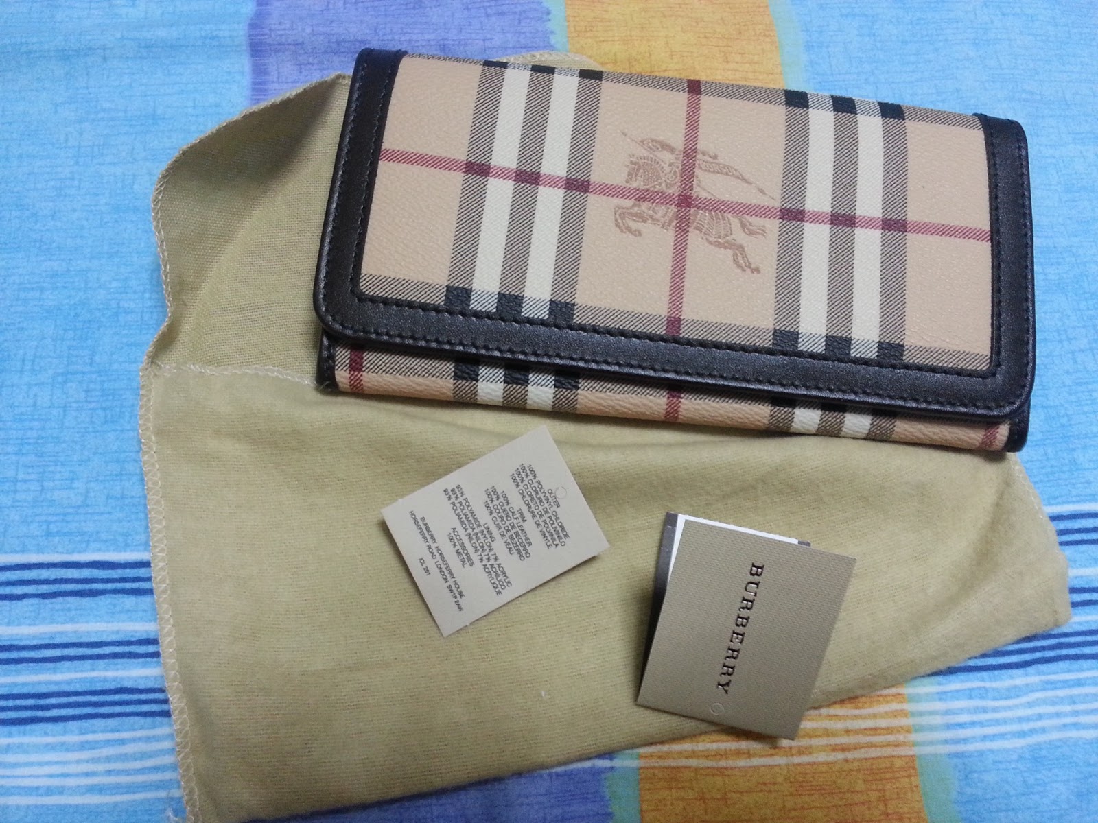 shop4luxurygifts: WTS BNWTs Burberry HAYMARKET CHECK CONTINENTAL WALLET ...