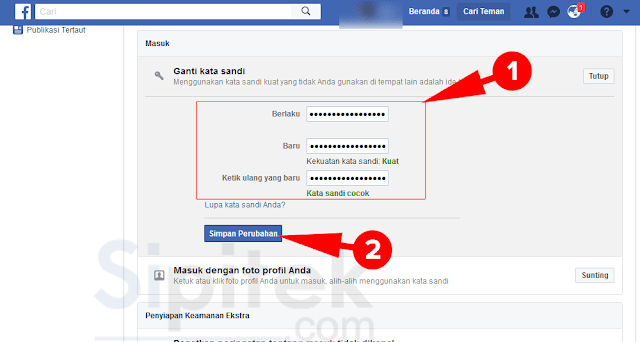 Cara Mengganti Kata Sandi Facebook Cara Mengganti Kata Sandi Facebook