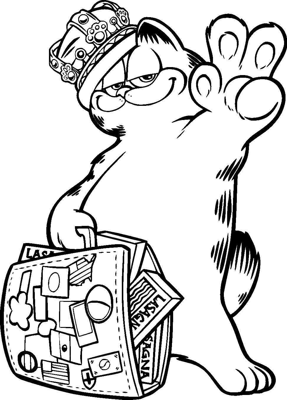 garfield coloring pages - photo #29