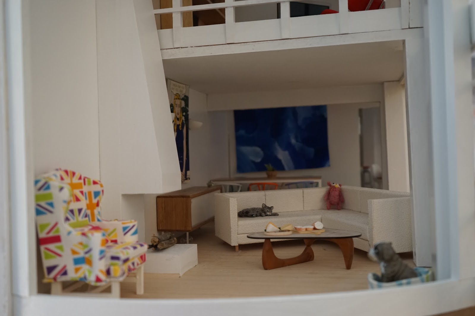 Penelope's Dollhouses Malibu Dolls House Living Room Revisited