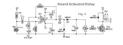 Audio signal activated relay