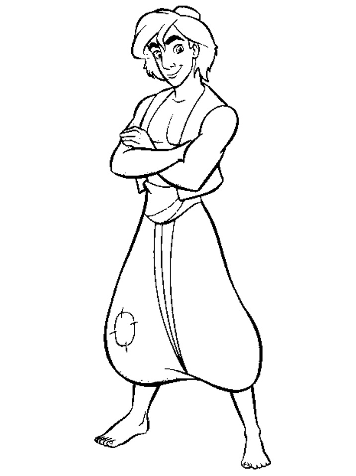 Aladdin Single Free Printable Coloring Pages For Your Kids