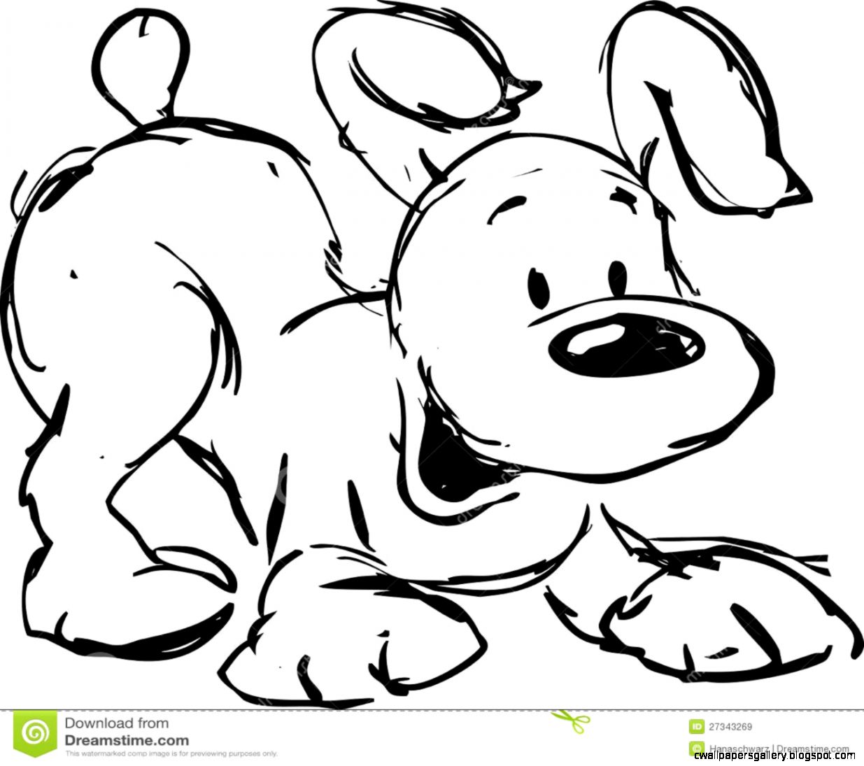 Cute Dog Drawing Step By Step