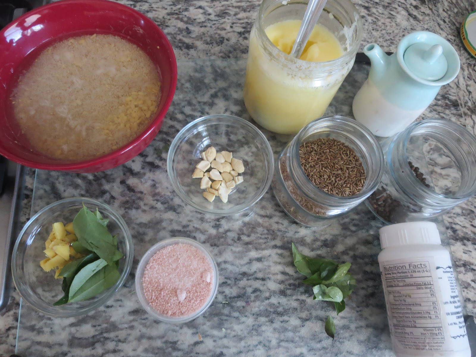 Instant Pot Kuthiraivali Karuveppillai Pongal (Barnyard millet curry