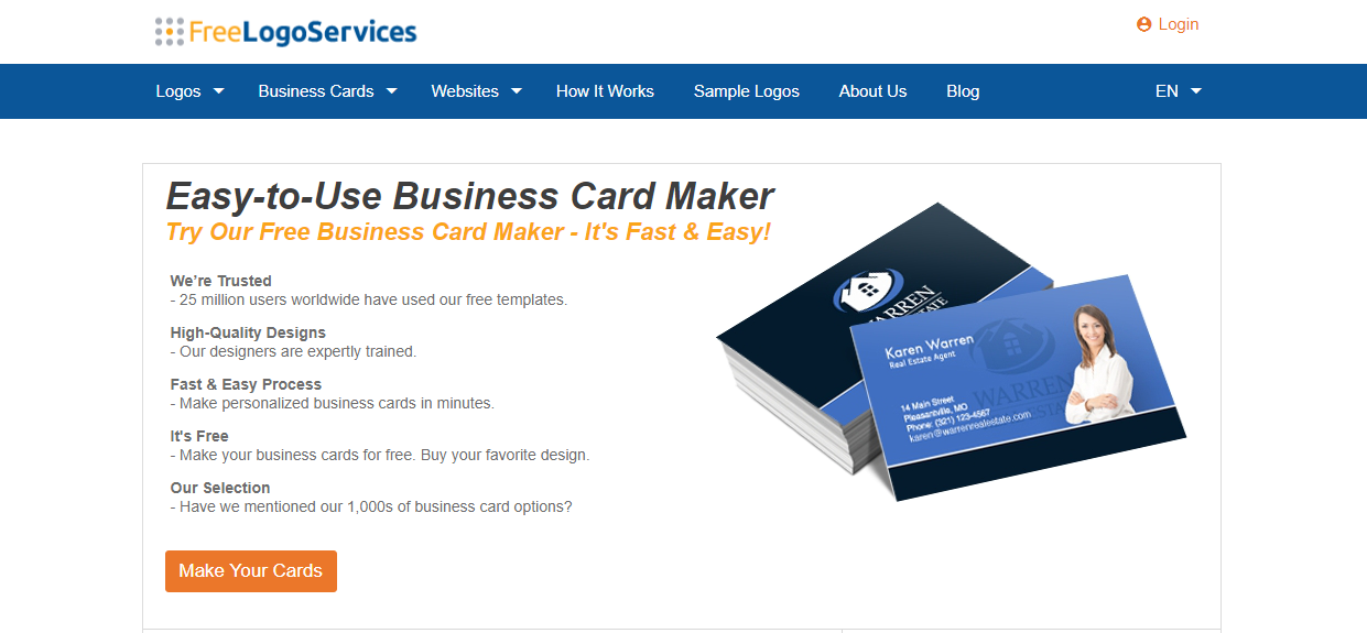 10 Free Business Card Maker with template options Freebigbox