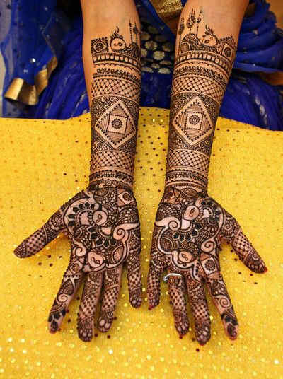 Fresh and Beautiful Bridal Indian Mehndi Designs for Full Hands for ...