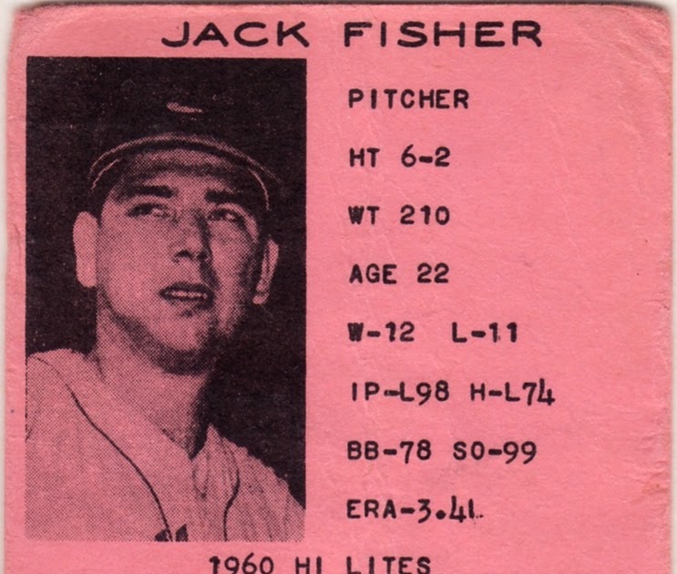 Number 5 Type Collection: 1961 7-11 Baseball #5, Jack Fisher