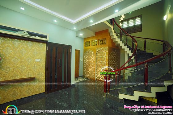 Interiors and exteriors of 5 bedroom contemporary home - Kerala Home ...