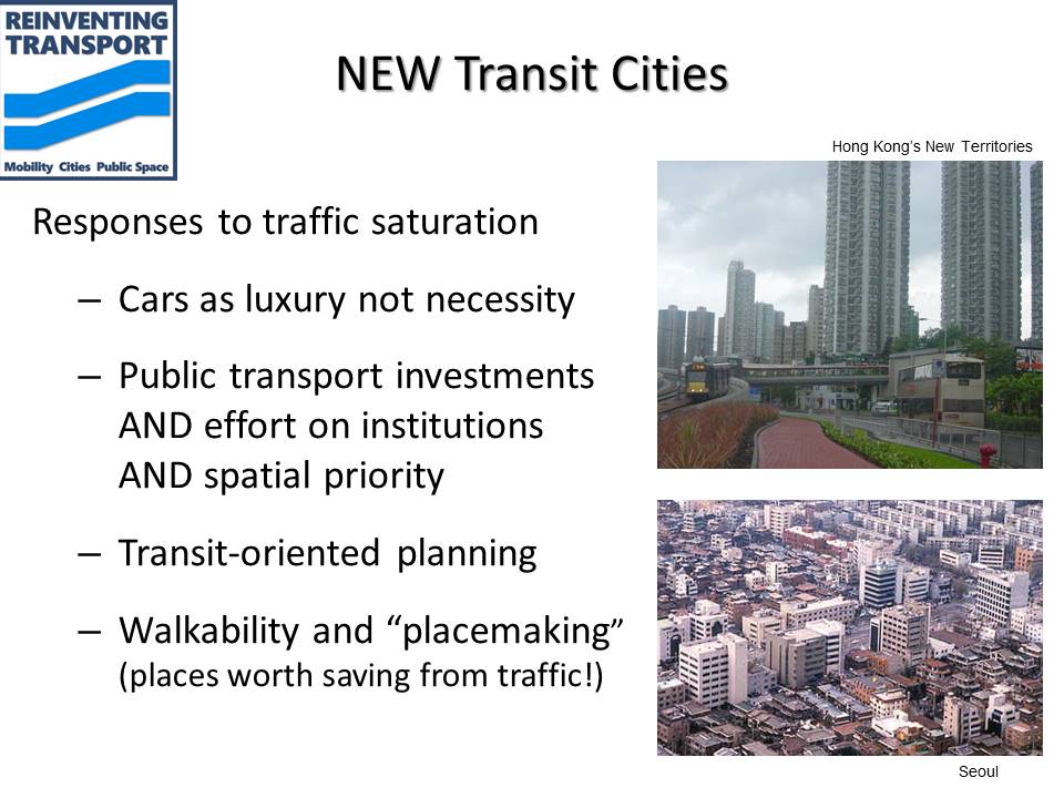 Transportbased City Types and their Trajectories