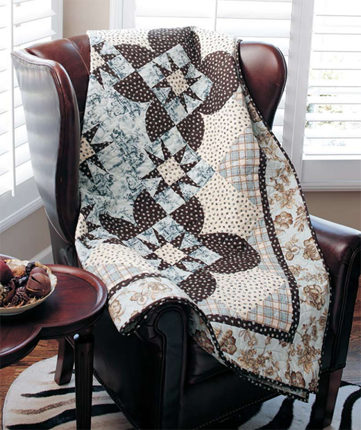 Lover’s Walk Floral Quilt Free Pattern
