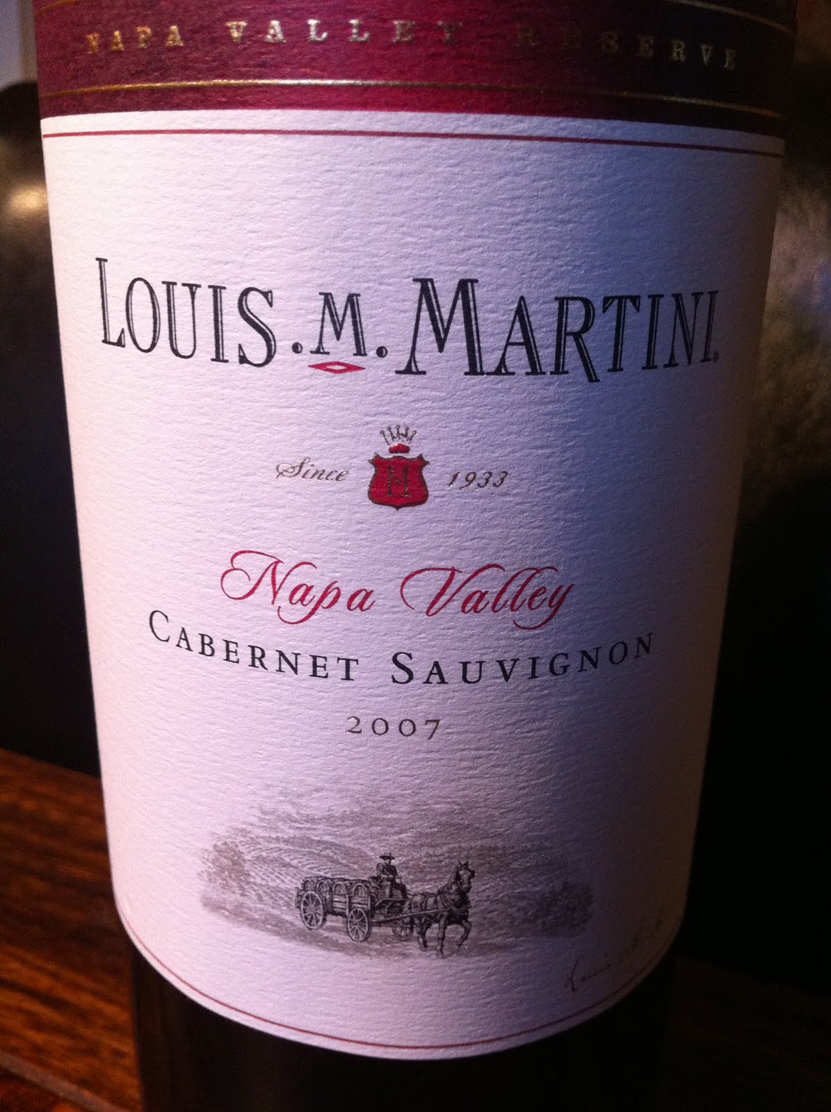 smakabra 2007 Louis M Martini Sauvignon