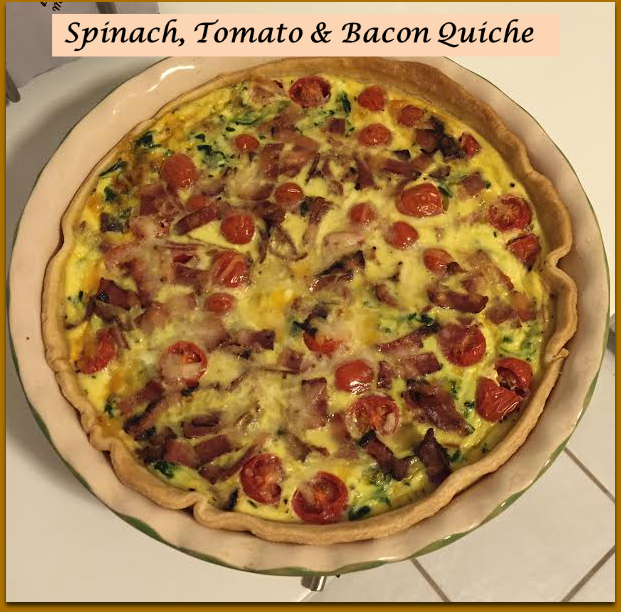Tasty Eats | Spinach, Tomato & Bacon Quiche