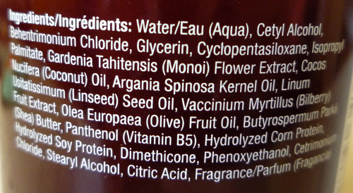 Hask Monoi Coconut Oil Conditioner ingredients list
