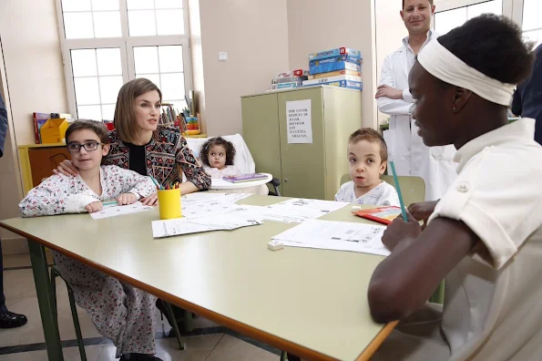 Queen Letizia of Spain attends the commemoration of the 50th anniversary of the College of 'Nino Jesus' University Children's Hospital