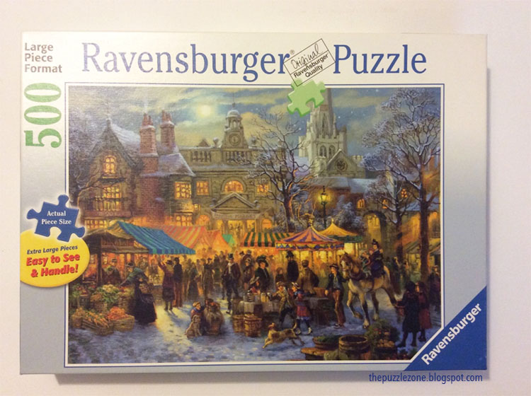 Ravensburger Winter Market 500 piece puzzle review with pictures The