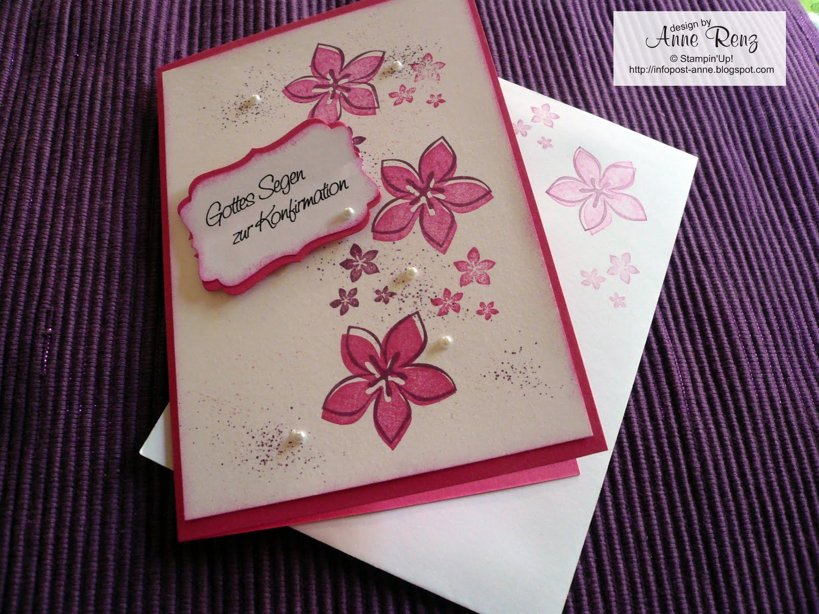 Bastelblog Von Anja Katy Karte Und Geldgeschenk Zur Konfirmation