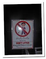 dont litter in laos