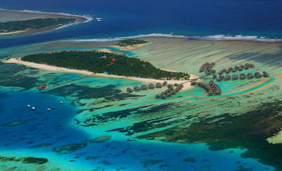 Vista aérea de las Islas Maldivas - Playas de lujo - Exóticas Beaches