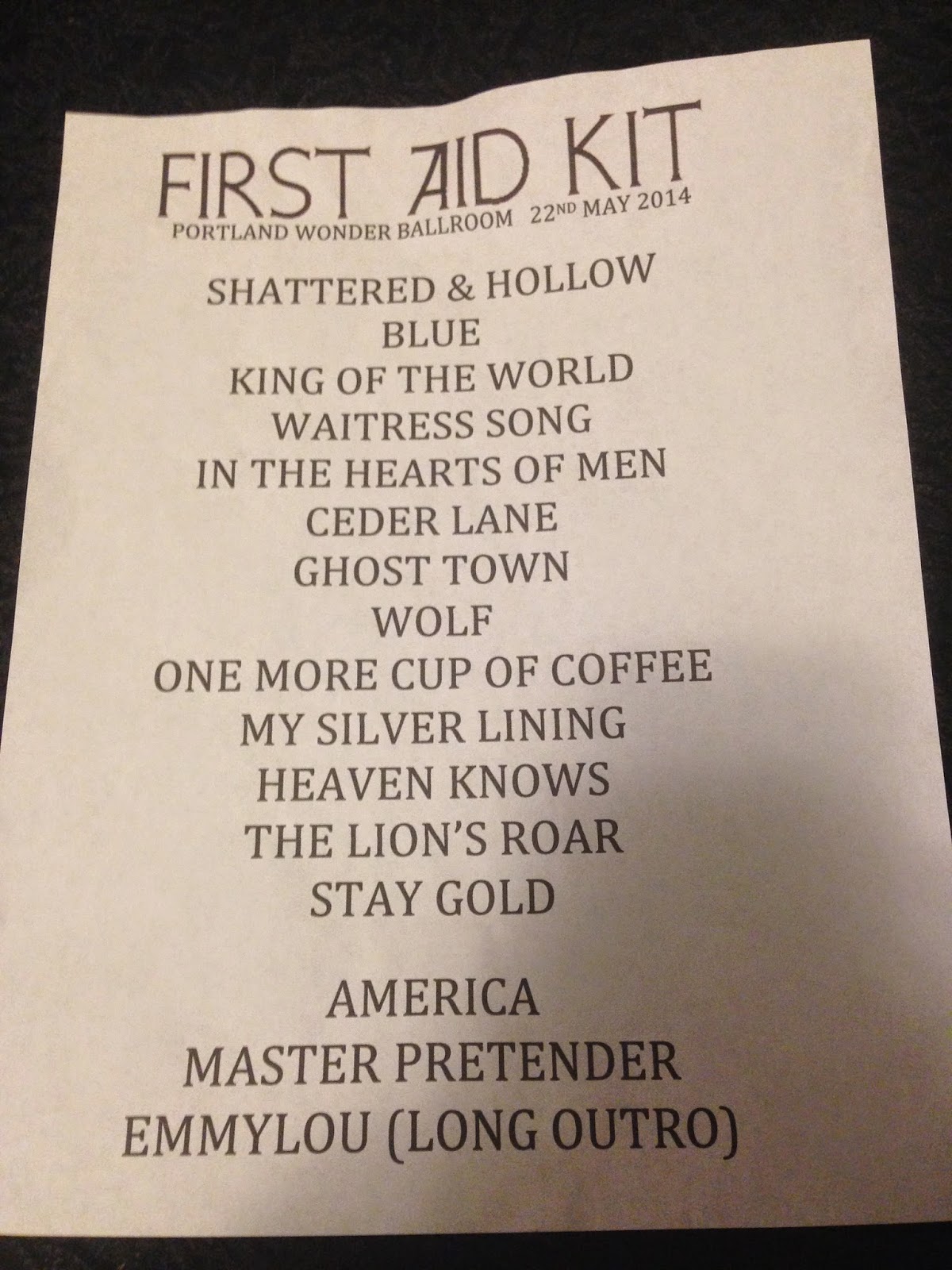 1000 Concerts Concert First Aid Kit