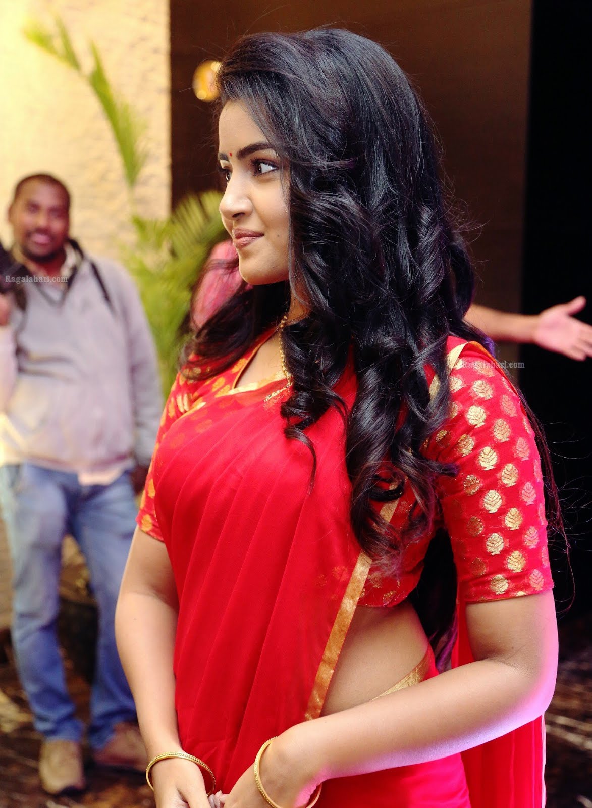 Hot Indian Actress Anupama Parameswaran Sexy In Saree