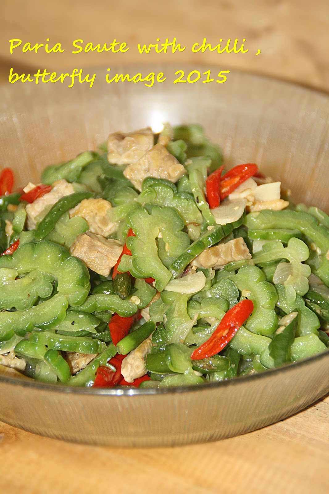 Exotic Indonesian food: Peria