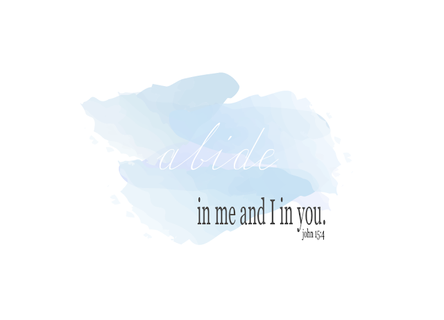 spoonful of daisies: abide in me