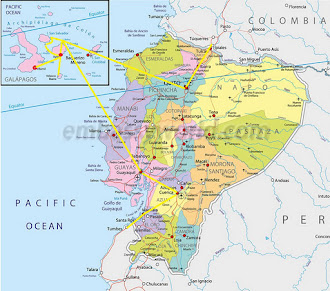 Ecuador Route Map