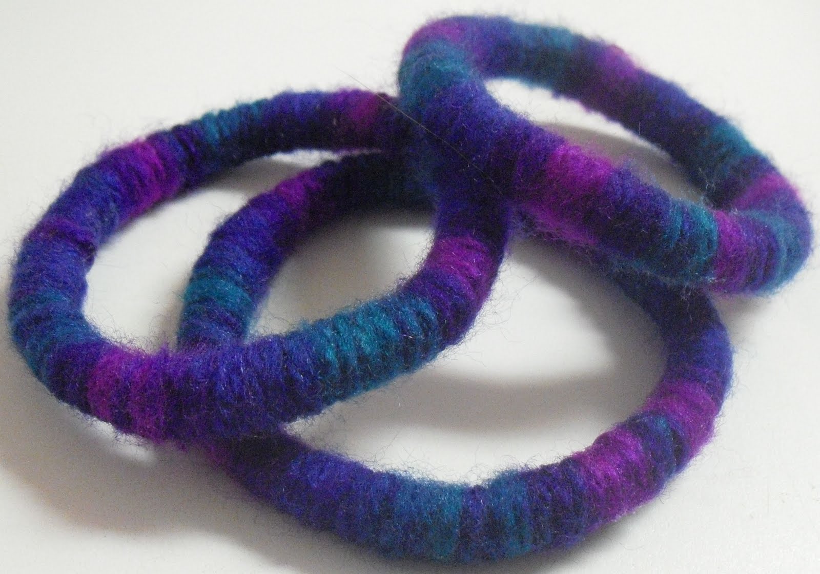 You Made That? Yarn or Fabric Wrapped Clothesline Rope Bangle Bracelet