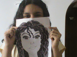 Desenhos das meninas mori: Como desenhar menina de cabelo cacheado