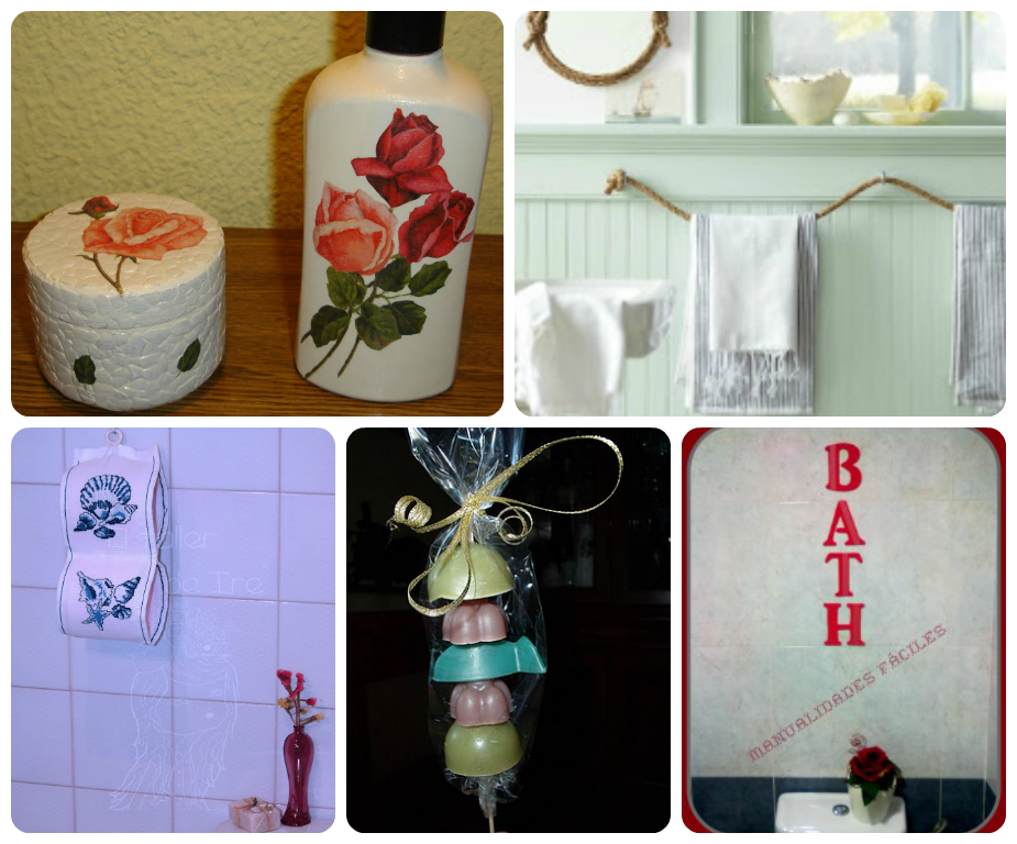 15 manualidades decorativas para el baño ¡Echa un vistazo!