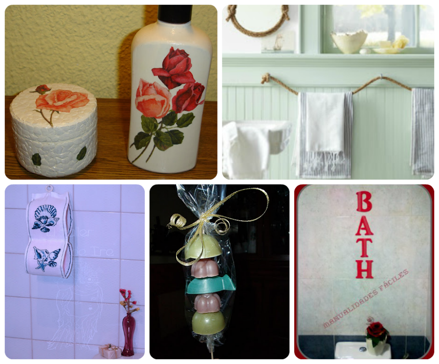 Una idea decorativa para tu cuarto de baño | Manualidades